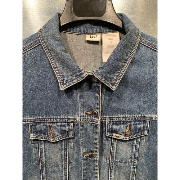 LEE Denim Truckers Jacket Size XL EXCELLENT Medium Wash - Picture 15 of 16